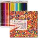 Colored Pencils 24 Count, Artist Soft Series Lead Cores with Vibrant Colors, Professional Oil Based Colored Pencils, Drawing Pencils, Art Pencils Gift Box