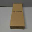 Christmas Flameless Taper Candles, Christmas Deer LED Taper Candles with Timer, 2 Pcs Christmas Deer LED Flameless Candlesticks with 3D Flame for Home Decor(0.79 x 11.4)