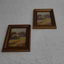 upsimples 5x7 Picture Frame with Real Glass, Ornate Vintage 5 x 7 Photo Frames for Wall Decor or Tabletop Display, Bronze and Black, 2 Pack