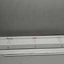 LOTUS & WINDOWARE Cordless Faux Wood Blinds, 36" Wide x 60" Long, Smooth, Snow White, 2 Inch Horizontal Blinds  for Living Room, Bedroom, Interior Door Windows