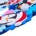 Winlyn 12 Sets Winter Crafts DIY Christmas Snowflake Wreath Ornaments Decorations Art Sets Snowman Santa Foam Stickers for Kids Classroom Activities