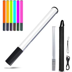 RGB LED Video Light Wand Stick with Tripod & Remote Control, 9 Color Modes, 3200K-9900K