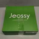 Jeossy Women's Cowboy Boots Embroided Western Cowgirl Boots Square Toe Knee High Pull on Wide Calf Shoes with Inside Zipper, Brown, 8