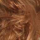 RightOn 20 Inches Dark Orange Wig Long Straight Hair Cosplay Costume Party Wig with Hairnet