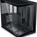 Lian Li O11D Mini V2 Compact ATX Mid-Tower PC Case, Black, No Fans