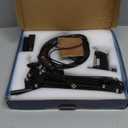 10X Magnifying Glass with Light and Stand, LED Desk Lamp with Base and Clamp, 5 Color Mode, 10 Dimmable Levels, Hands Free for Reading Crafts Jewelry Sewing Close Work (Black)