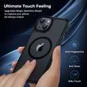 TAURI 2-in-1 Magnetic for iPhone 13 Case, [Designed with Magsafe] with Screen Protector, Shockproof Case for iPhone 13/14, Black
