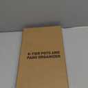 ORDORA Pots and Pans Organizer under Cabinet 14.55 Height, Adjustable 8-Tier Pot Organizers inside Cabinet, Kitchen Organizers and Storage Fit 6-11 inch Lightweight Cookware