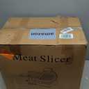 Meat Slicer 340WHome Use and for Commercial 10-inch Electric Food Slicer with Chromium-plated Steel Blade and Built-in Sharpening Stone Easy to Clean Adjustable Thickness Cuts Meat Bread and Cheese