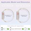 BRG Thin Mesh Loop Compatible with Apple Watch Bands for Women 40mm 41mm 38mm 42mm Series 11 10 9 8 7 6 5 4 3 2 1 SE, Metal Magnetic Stainless Steel Strap with X-Shape Diamond Clasp for iWatch Bands