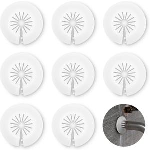 Plumbing Cover Plates,8 PCS Plastic Pipe Covers Water Tube Cover