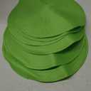 DII Classic Woven Tabletop Collection, Indoor/Outdoor Placemat Set, Round, 15" Diameter, Lime, 6 Piece