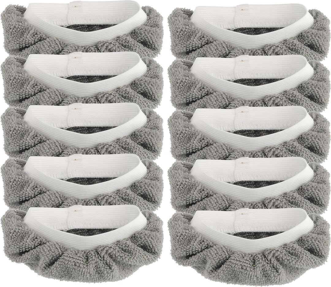 2 x 10 Pack Steam Mop Pads Compatible for Wagner Spraytech Bissell Steam Shot Comforday - Universal Reusable Washable Steam Cloth Accessories (Gray)