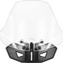 KEMIMOTO Adventure Windshield Compatible with Can-Am Ryker Windshield 600, 900, Sport & Rally Edition Adjustable Clear XXL Window Replace #219401032