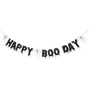 Happy Boo Day Banner, Boo Day Garland, Halloween Party Decorations, Spooky Party Supplies, Halloween Birthday Banner, Perfect Indoor Ghost Decoration, Melting Dripping Ghost
