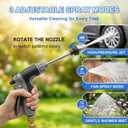 Aquoxis Pressure Washer Gun, High Pressure Jet Hose Nozzle, 3 Spray Modes Handheld Pressure Washer Nozzle for 3/4" Garden Hose, Watering Sprayer for Cleaning Yard Patio Car Pets, Easy to Install (B)