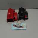 2-Pack Wrapping Paper Cutter with Wheels & Tape Dispenser - Gift Wrap Tool Kit with Replaceable Blades for Christmas, Birthday - Safe, Efficient, and Precise Cutting (Red)