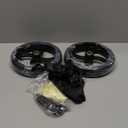 2 PCS 7-Inch Walker Replacement Wheelchair Wheels - Eco-Friendly Rubber Material, Wear-Resistant PU Tires, Anti-Slip, Durable ABS Wheels (7-Inch 2 PCS)