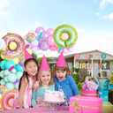 Donut Sweet Balloon Garland Arch Kit, Donut Party Supplies Sets Multi Color Donut Shaped Balloons for Wedding Donut Themed Birthday Party Photo Props