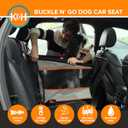 K&H Pet Products Buckle N Go Dog Car Seat for Large Dogs, Waterproof Fabric, Breathable Mesh Sides, Adjustable Seat Belt Leash, Carseat for Medium to Large Pets, Car Seat Cover - 21 X 19 X 19in