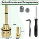 RP51919 Shower Diverter Cartridge Replacement Compatible with Delta R11000, R22000 & R10000 Series, 6-Setting Diverter Valve Cartridge, Solid Brass Leak-Proof Shower Repair Kit with Installation Tools