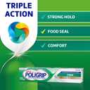 Super Poligrip Zinc Free Denture and Partials Adhesive Cream, 2.4 Ounces, Pack of 4