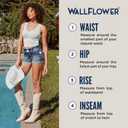 WallFlower Women's Ultra Denim Bermuda Shorts 9" Mid-Rise Insta Soft Juniors (Available in Plus Sizes) (Black)