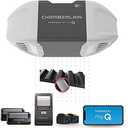 CHAMBERLAIN B2401 Smart Quiet Belt Drive Garage Door Opener, Gray