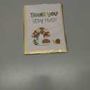 3 x CRTURUNIQ Funny Mushroom Thank You Card  Cute Thank You Very Mush Pun Design, 5x7 Inch Folded Cottagecore Greeting Note Card for Teacher, Baby Shower or Friend, Thick Cardstock with Envelope