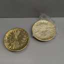 Ceramic Gold Candle Holders Set 2 Modern Pillar Candle Stand Candle plate Table Centerpiece Jewelry dish golden Tray riser display stand for Home,Dinning,Party,Wedding,Birthday,Anniversary Decorations