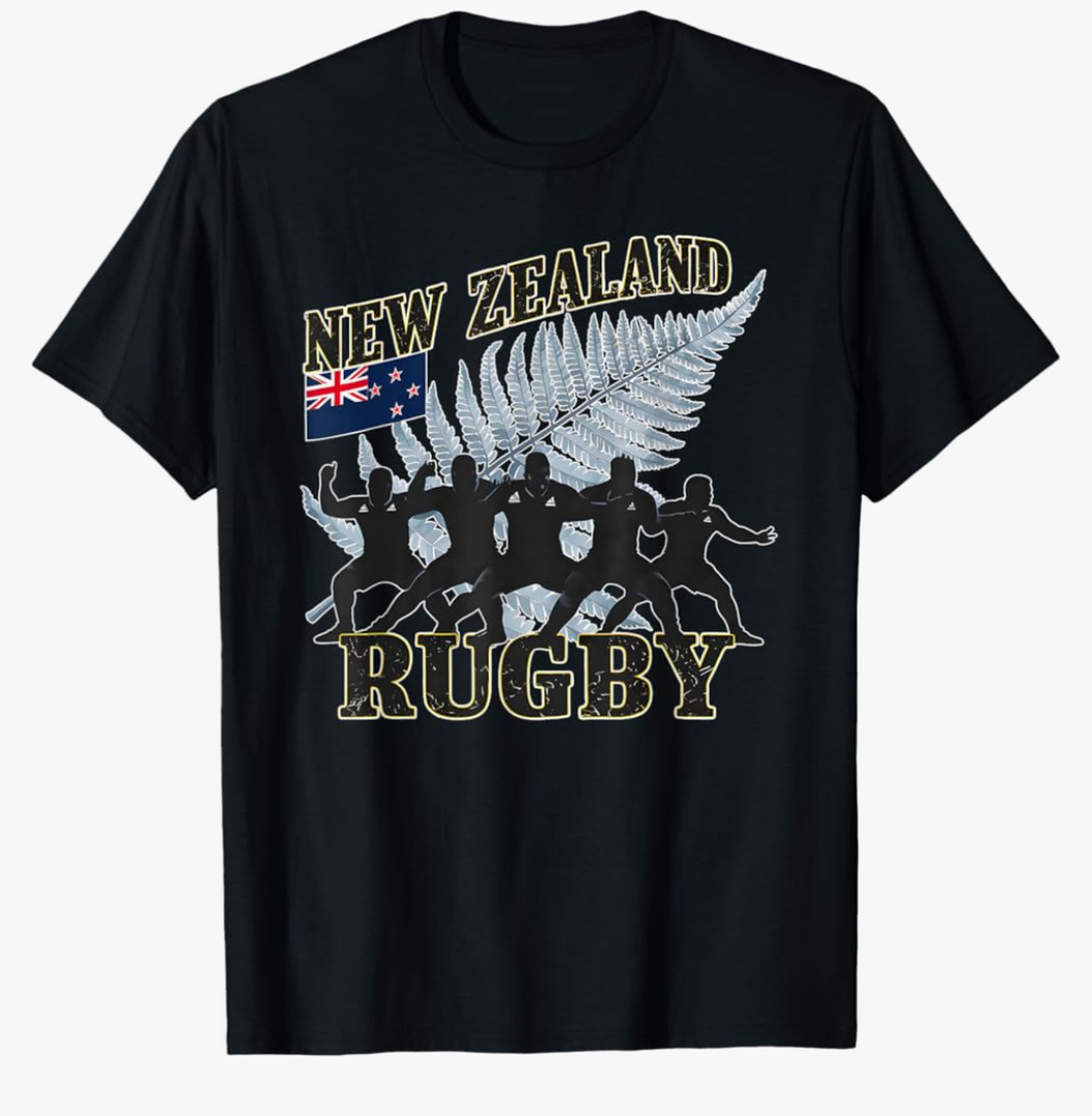 New Zealand Rugby Fan shirt All black Haka Maori dance T-Shirt Size M