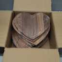 12 Pcs Valentine Day Gifts Heart Cutting Board 8.7x7.8 Inches Acacia Wood Bread Board Cheese Serving Charcuterie for Meat Cheese and Vegetables Women Gifts