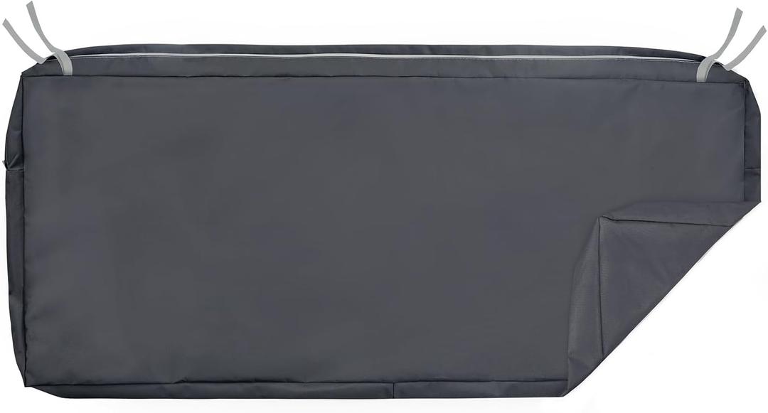 NettyPro Outdoor Patio Bench Swing Loveseat Cushion Cover, Water Resistant UV Protection Outside Furniture Cushion Slipcovers with Zipper, 45 x 18 x 3 Inch