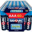 Rayovac AAA Batteries, Alkaline Triple A Batteries (60 Battery Count) (60 Count (Pack of 1))