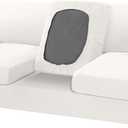 H.VERSAILTEX Sofa Cover 4 Piece T Cushion Sofa Slipcovers Couch Cover for 3 Cushion Couch Non Slip Super Stretch Soft Washable Furniture Protector with 3 Individual T Cushion Covers, Ivory