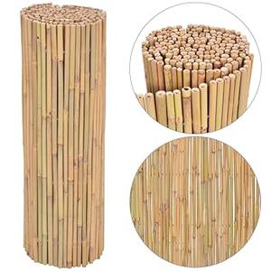 Bamboo Fence 1FT 2FT 3FT 4FT 5FT 6FT 7FT 8FT Natural Bamboo Screen Fencing Bamboo Privacy Screen Decorative Garden Fencing Backyard Fence Rolls for Backyard Garden Fencing Divider