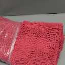 Yeaban Hot Pink Bathroom Rug 17"x47" – Thick Chenille Bath Mats | Absorbent and Washable Bath Rug Non-Slip, Plush and Soft Rugs for Bathroom Floor, Shower, Sink