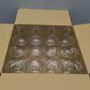 FOCUSLINE 32 Pack Plastic Wine Glasses Stemless, 12 Oz Crystal Clear Disposable Wine Cups, Reusable Plastic Wine Glasses for Parties Weddings, Shatterproof Recyclable and BPA-Free