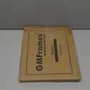 GraduationMall 6x8 Diploma Frame with Black over Gold Mat or Display 8x10 Document without Mat, Tempered Glass, Mahogany with Gold Beads