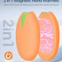 Hand Warmers Rechargeable, 2 Pack, 6000mAh Magnetic Electric Handwarmers, 20Hrs Long Heating USB Pocket Hand Warmers Gifts for Women Men, Fishing, Golf, Hunting, Camping