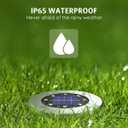 OULONGER 4.6inch Solar Lights Outdoor Waterproof,12Pack Solar Lights for Outside,Solar Garden Lights Landscape Lighting for Patio Pathway Lawn Yard Deck Driveway Walkway(White Light)