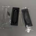 QCAA Solid Brass Rectangular Flush Pull, 3x1-1/8x3/8", Matte Black, 2 Pack