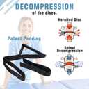 Neck Stretcher Strap, Spine Chiropractic Decompression Tool with Chin Belt, Cervical Neck Traction.