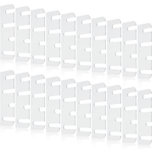 20 Pcs Hardware Door Hinge Shims Stainless Steel Metal Coated Finish Door Hinge Shim for Repair Kit (4 Inch)