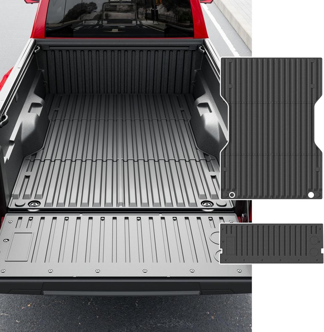 powoq 6FT Truck Bed Mat Compatible with 2024-2026 Toyota Tacoma Bed Liner Tailgate Mat TPE Bed Mat Truck Liner Replacement for 2024 2025 2026 Toyota Tacoma Accessories