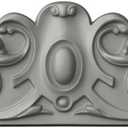 Ekena Millwork 42 3/8"W x 8 3/8"H x 2 1/2"P Kendall Center with Scrolls Onlay