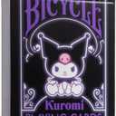 Pack of 2 Bicycle Kuromi Sanrio Playing Cards, Black, Pink and Purple, 1 Deck