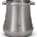 Dosing Cup 54mm for Breville Espresso Machine and Grinders, Stainless Steel Coffee Bean Dosing Cup 54 mm With Grinder Activating Tab Premium Espresso Tools (Brushed Silver)