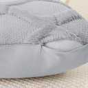 decorUhome Summer Throw Pillow Covers 18x18 Inch Set of 2, Soft Plush Faux Fur Wool Grey Accent Couch Pillow Covers for Modern Farmhouse Bed Sofa Living Room