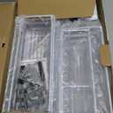 Orimade Over The Door Shower Caddy Adjustable 4 Tier White,Bathroom Hanging Organizer Shelf Rustproof with 4 Hooks,Shower Basket with Soap Holder and Suction Cup